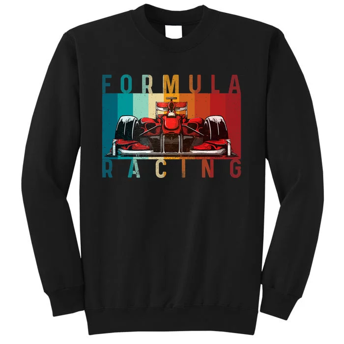 Retro Vintage Formula Racing Lovers Race Car Fan Tall Sweatshirt