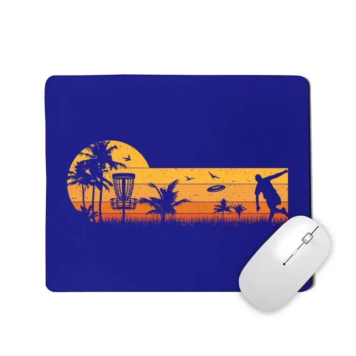 Retro Vintage Frisbee Golf Player Design Disc Golf Cute Gift Mousepad