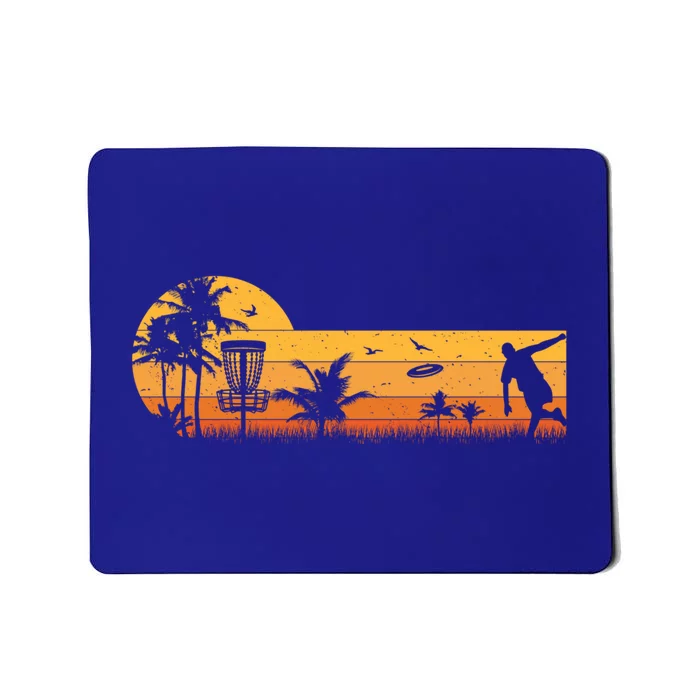 Retro Vintage Frisbee Golf Player Design Disc Golf Cute Gift Mousepad