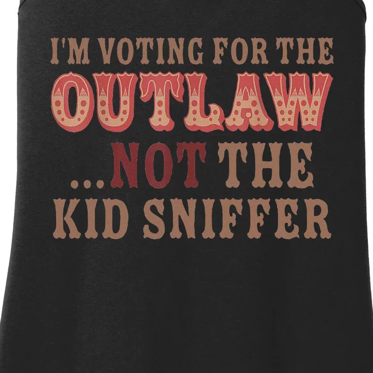 Retro Voting For The Outlaw Not The Sniffer Ladies Essential Tank