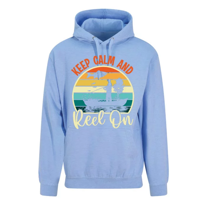 Retro Vintage Fishing Motif Unisex Surf Hoodie