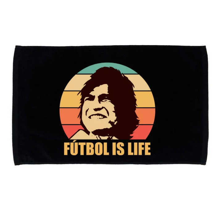 Retro Vintage Futbol Is Life Microfiber Hand Towel