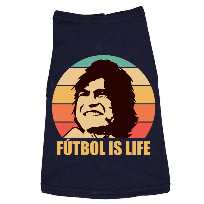 Retro Vintage Futbol Is Life Doggie Tank