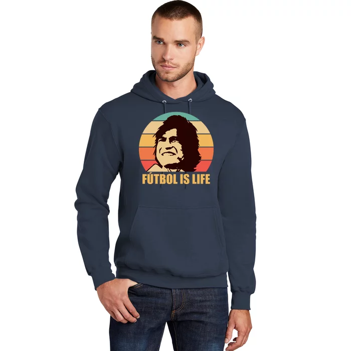 Retro Vintage Futbol Is Life Hoodie