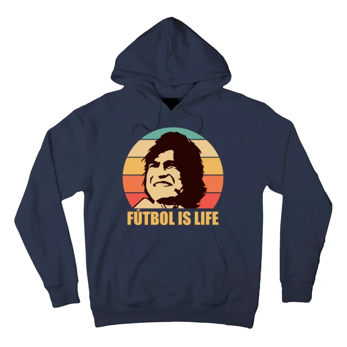 Retro Vintage Futbol Is Life Hoodie