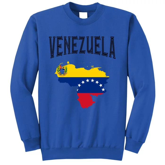 Retro Venezuela Flag Vintage Throwback Athletic Gift Tall Sweatshirt