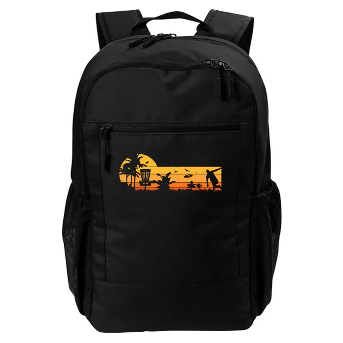 Retro Vintage Frisbee Golf Player Design | Disc Golf Daily Commute Backpack