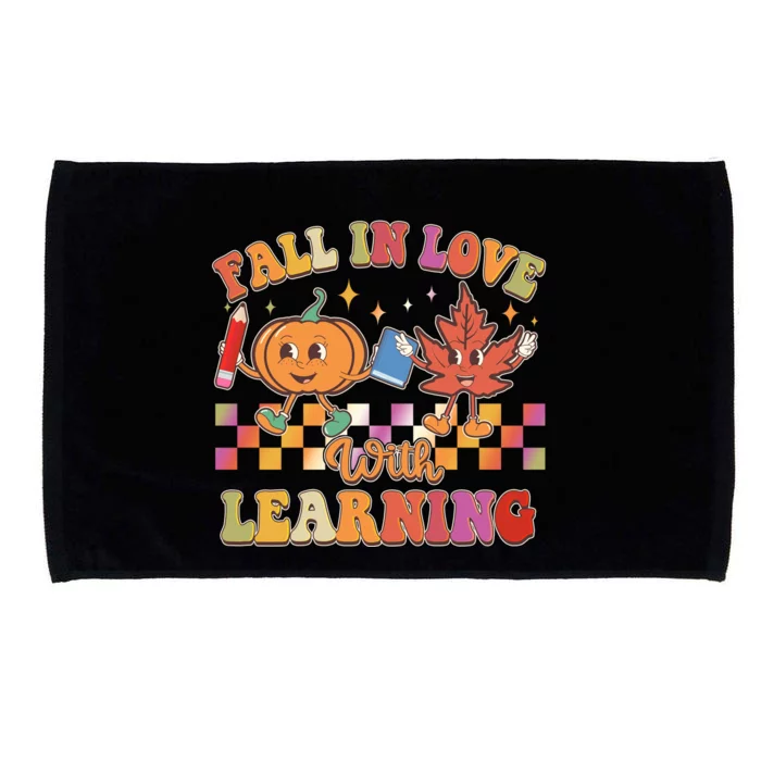 Retro Vintage Fall In Love With Learning Microfiber Hand Towel