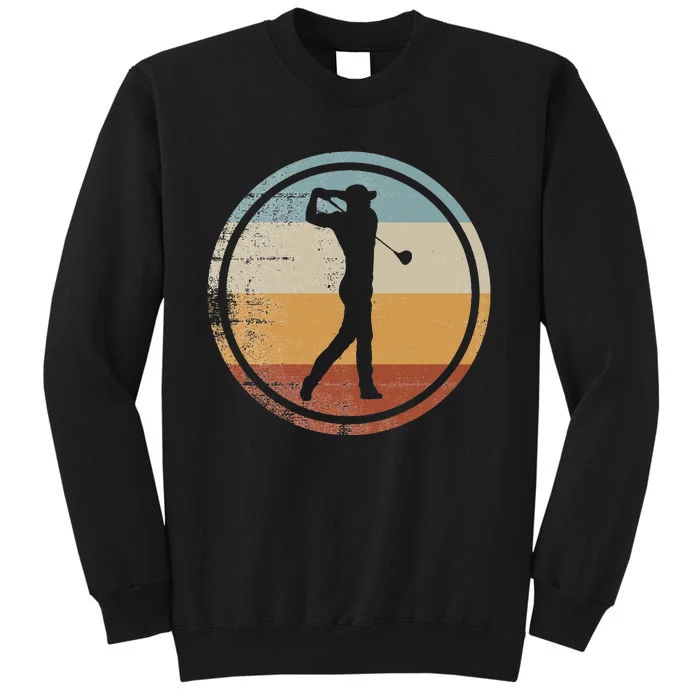 Retro Vintage Golfer Design Golf Pullover Hoodie Sweatshirt