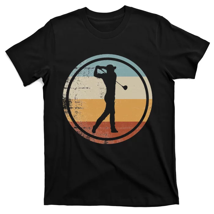 Retro Vintage Golfer Design Golf Pullover Hoodie T-Shirt