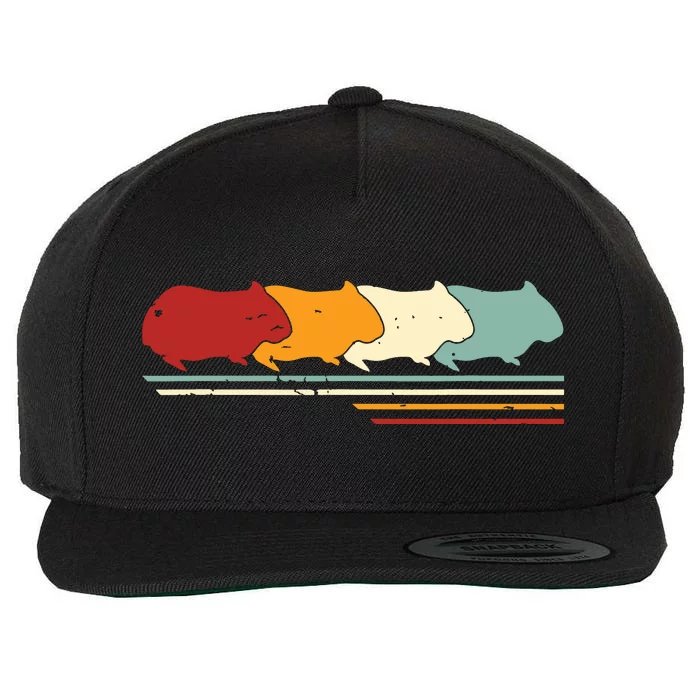 Retro Vintage Guinea Pig Animal Lover Gift Wool Snapback Cap