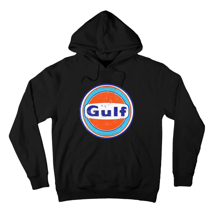 Retro Vintage Gas Station Gulf Motor Oil Car Bikes Hoodie