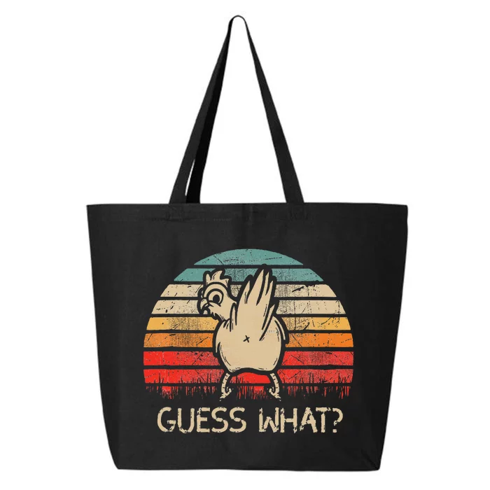 Retro Vintage Guess What Chicken Butt Funny 25L Jumbo Tote