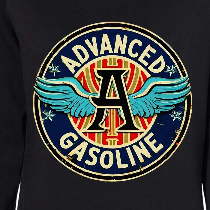 Retro Vintage Gas Station Advanced Gasoline Motor Oil Car Womens California Wash Sweatshirt