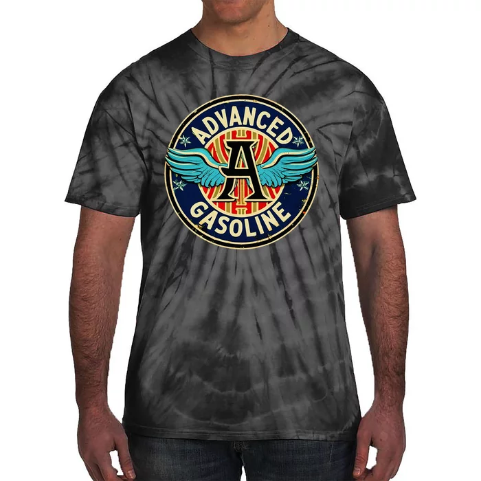 Retro Vintage Gas Station Advanced Gasoline Motor Oil Car Tie-Dye T-Shirt