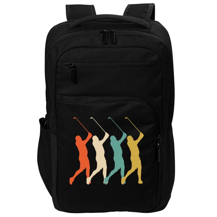 Retro Vintage Golf Lover Impact Tech Backpack