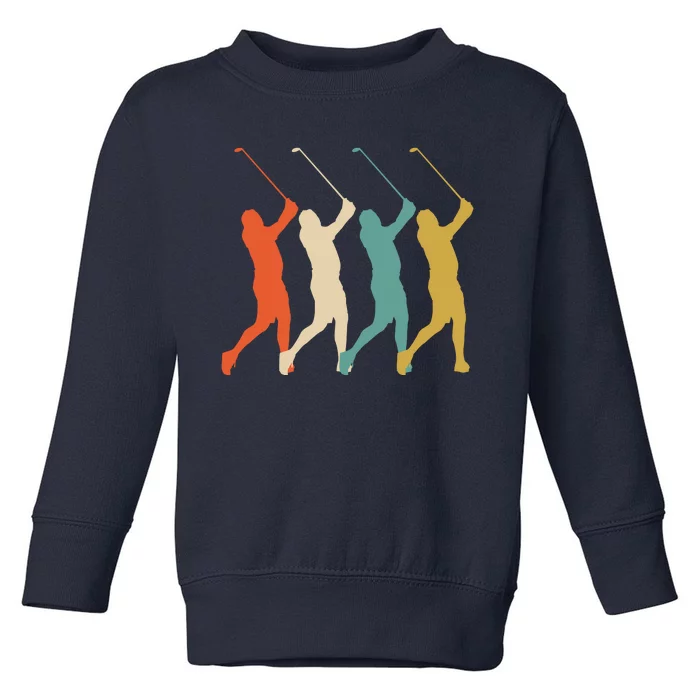 Retro Vintage Golf Lover Toddler Sweatshirt