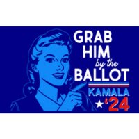 Retro Vintage Grab Him The Ballot Kamala Harris 2024 Bumper Sticker