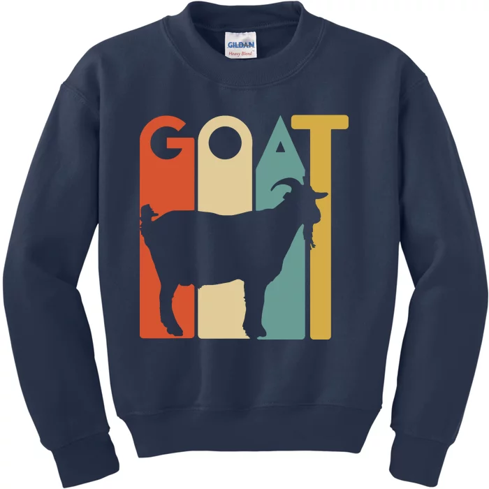 Retro Vintage Goat Tee Animal Goats Lover Gifts Kids Sweatshirt