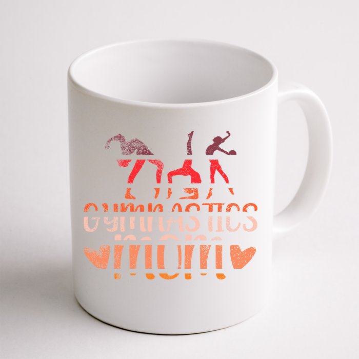 Retro Vintage Gymnastics Mom Gymnast MotherS Day Front & Back Coffee Mug