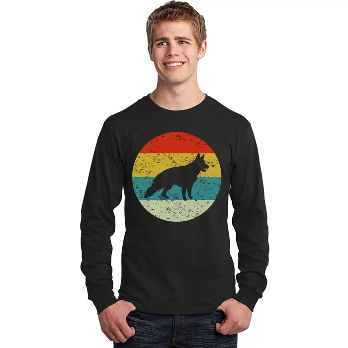 Retro Vintage German Shepherd Long Sleeve Shirt