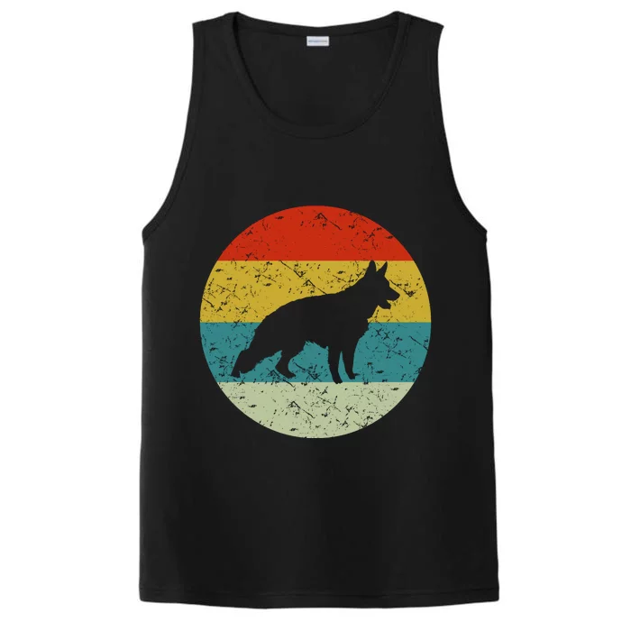 Retro Vintage German Shepherd Performance Tank