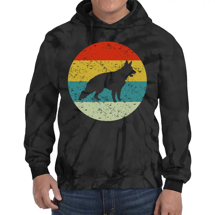 Retro Vintage German Shepherd Tie Dye Hoodie