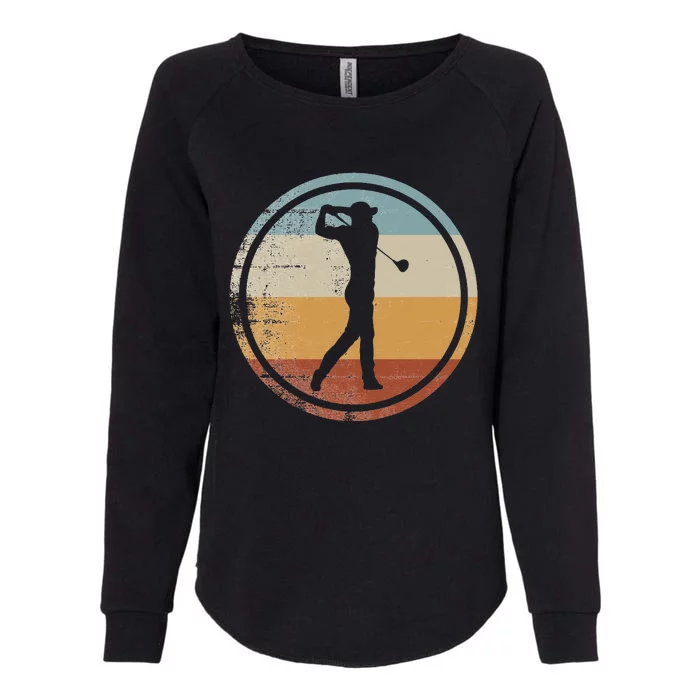 Retro Vintage Golfer Design Golf coach Womens California Wash Sweatshirt