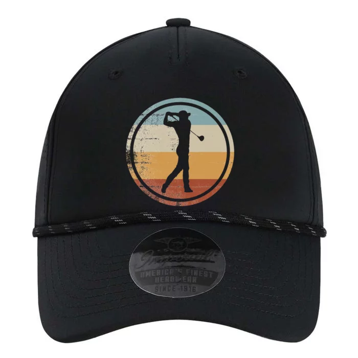 Retro Vintage Golfer Design Golf coach Performance The Dyno Cap