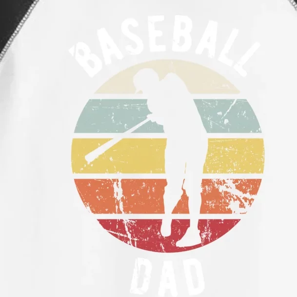 Retro Vintage Gift Sports Fan Gift Funny Baseball Dad Gift Toddler Fine Jersey T-Shirt