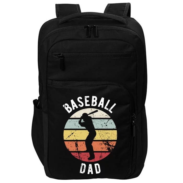 Retro Vintage Gift Sports Fan Gift Funny Baseball Dad Gift Impact Tech Backpack