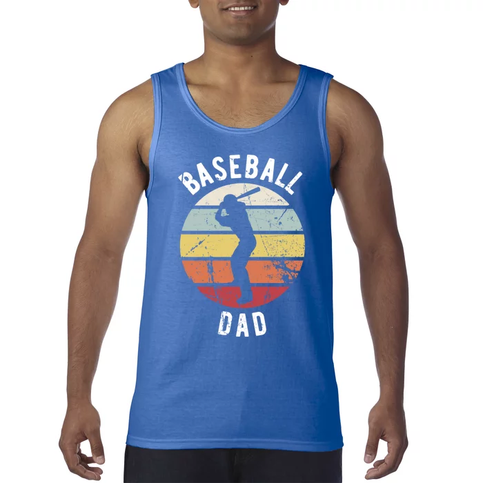 Retro Vintage Gift Sports Fan Gift Funny Baseball Dad Gift Tank Top