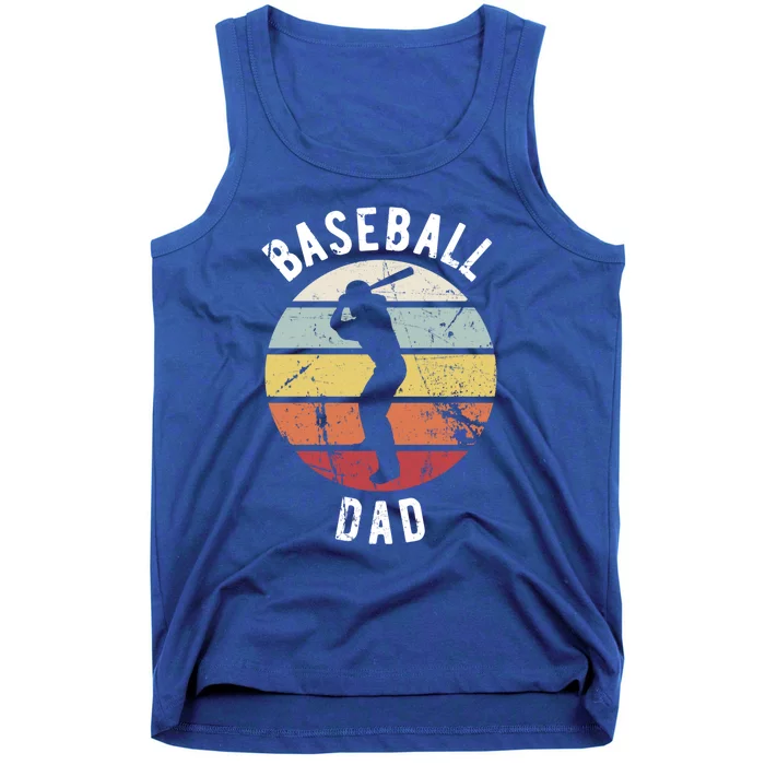 Retro Vintage Gift Sports Fan Gift Funny Baseball Dad Gift Tank Top