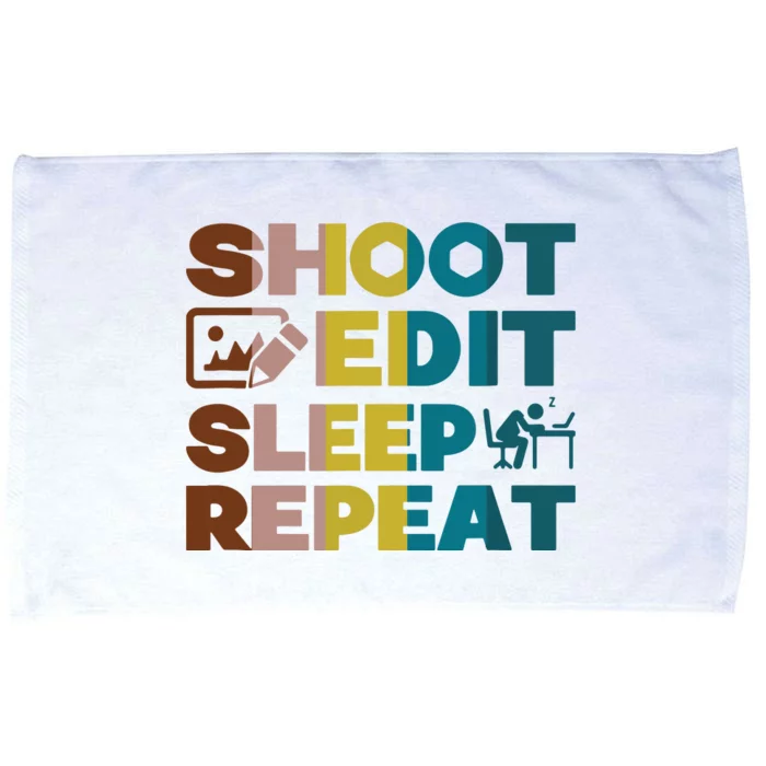 Retro Vintage Gift For Photographer Photography Shoot Microfiber Hand Towel