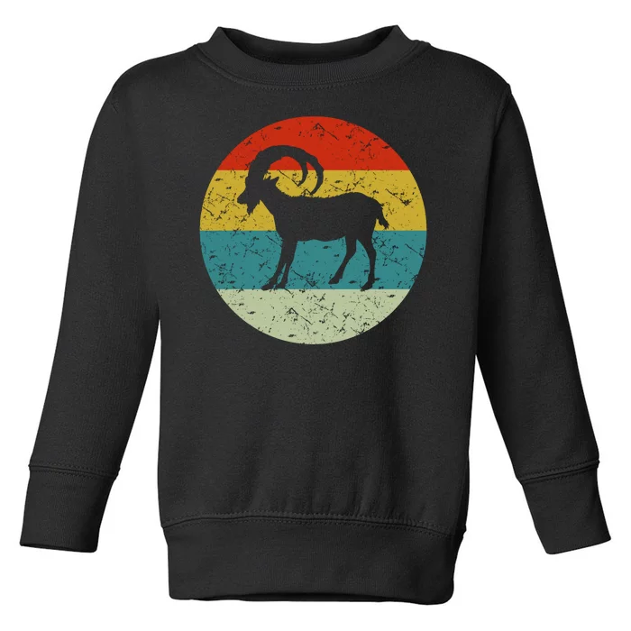 Retro Vintage Goat Toddler Sweatshirt