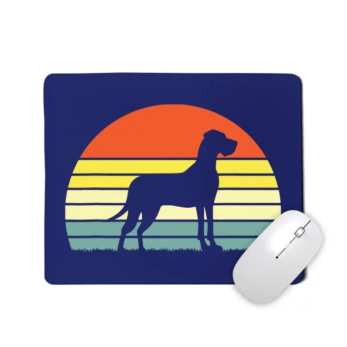 Retro Vintage Great Dane Dog Gifts For Men Women Kids Mousepad