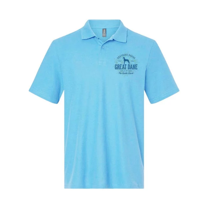 Retro Vintage Great Dane Softstyle Adult Sport Polo