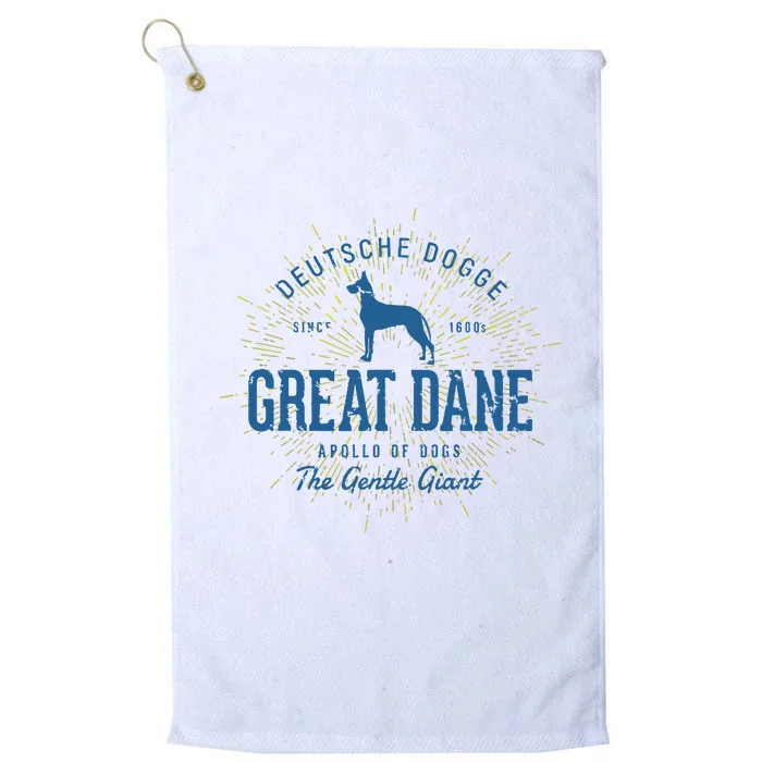 Retro Vintage Great Dane Platinum Collection Golf Towel