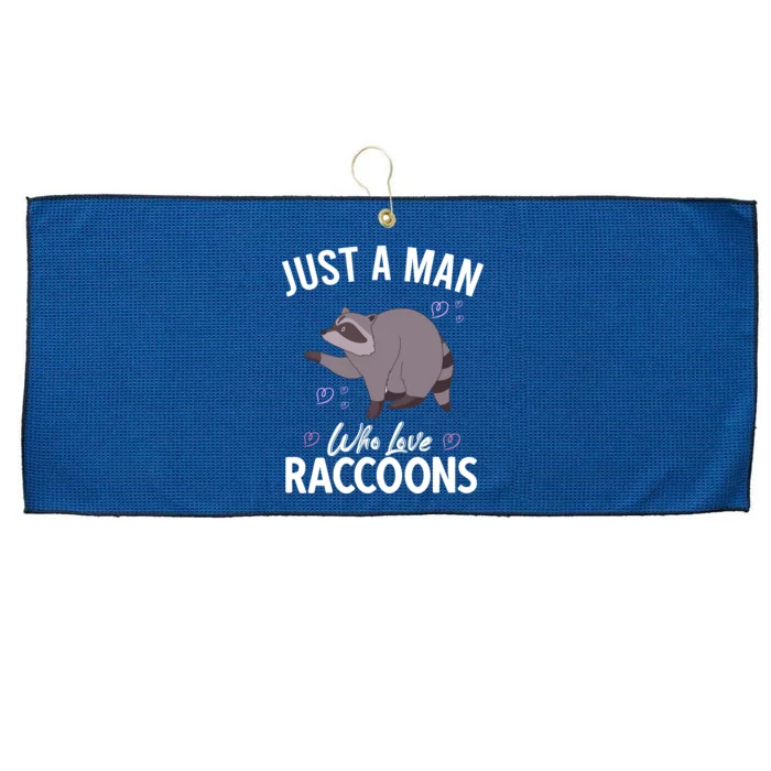 Raccoon Vintage Garbage Panda Possum Sayings Large Microfiber Waffle Golf Towel