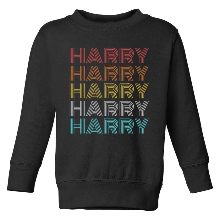 Retro Vintage Harry Toddler Sweatshirt