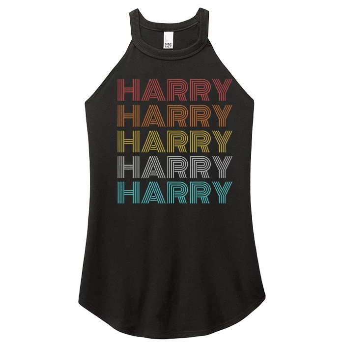 Retro Vintage Harry Women’s Perfect Tri Rocker Tank