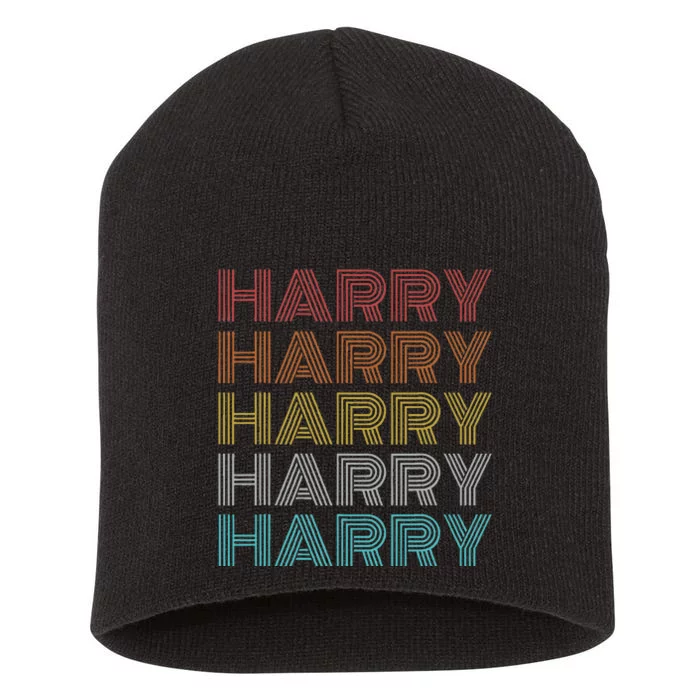 Retro Vintage Harry Short Acrylic Beanie