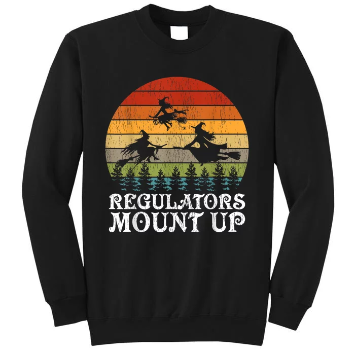 Retro Vintage Halloween Regulators Mount Up Witches Costume Sweatshirt