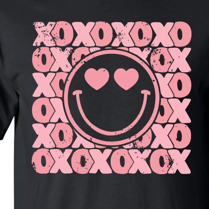 Retro Valentine Heart Xoxo Tall T-Shirt