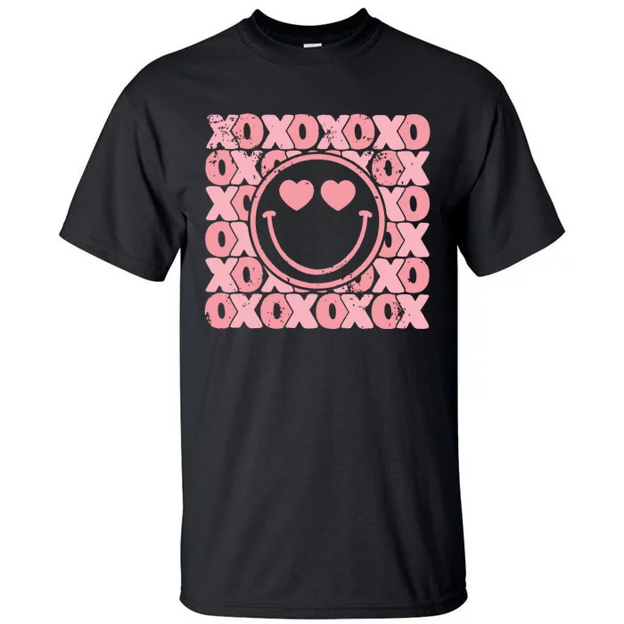 Retro Valentine Heart Xoxo Tall T-Shirt