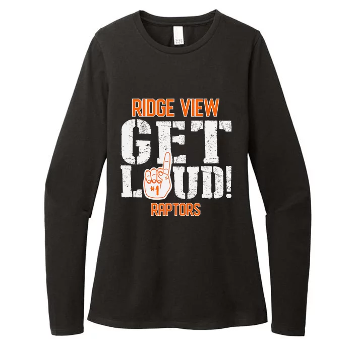 Ridge View High School Get Loud Raptors Womens CVC Long Sleeve Shirt