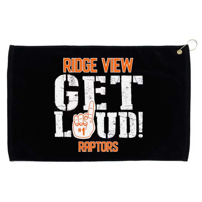 Ridge View High School Get Loud Raptors Grommeted Golf Towel