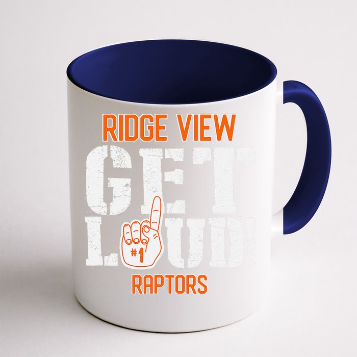 Ridge View High School Get Loud Raptors Front & Back Coffee Mug