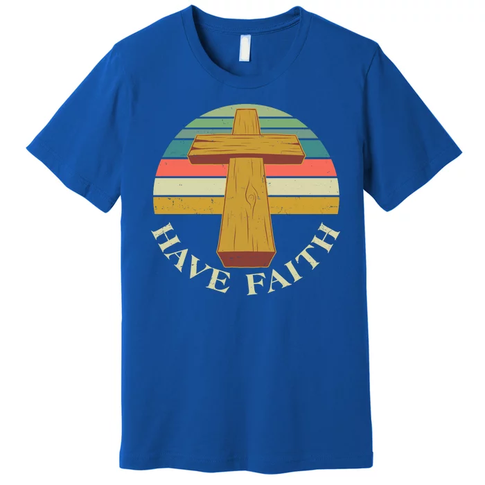 Retro Vintage Have Faith Premium T-Shirt