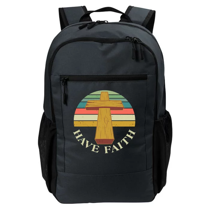 Retro Vintage Have Faith Daily Commute Backpack